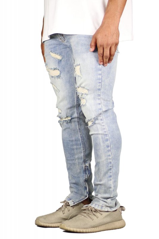 LT.Blue Gao Zipper Jeans