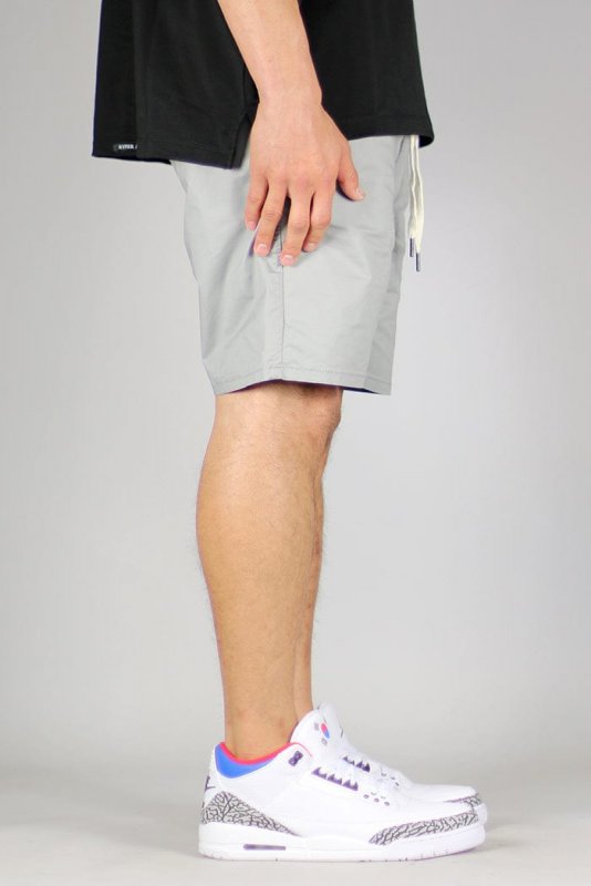 Gray Drop Crotch Shorts