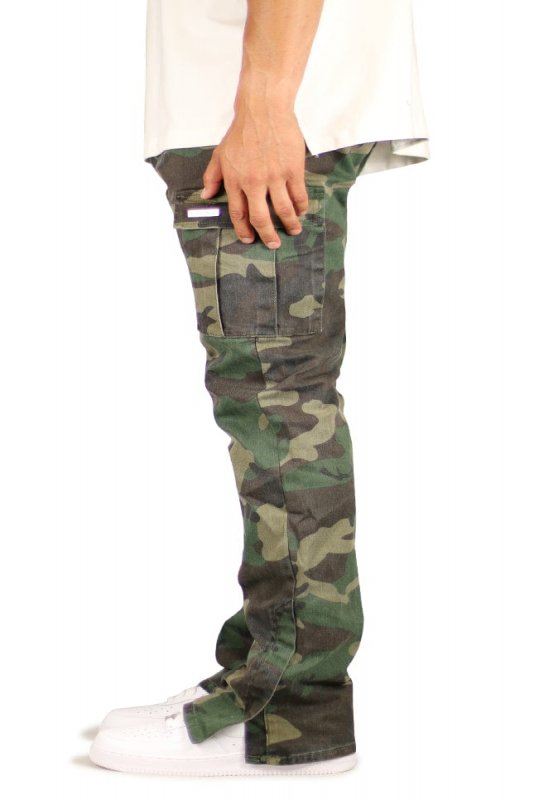 Camo Flare Cargo Pants