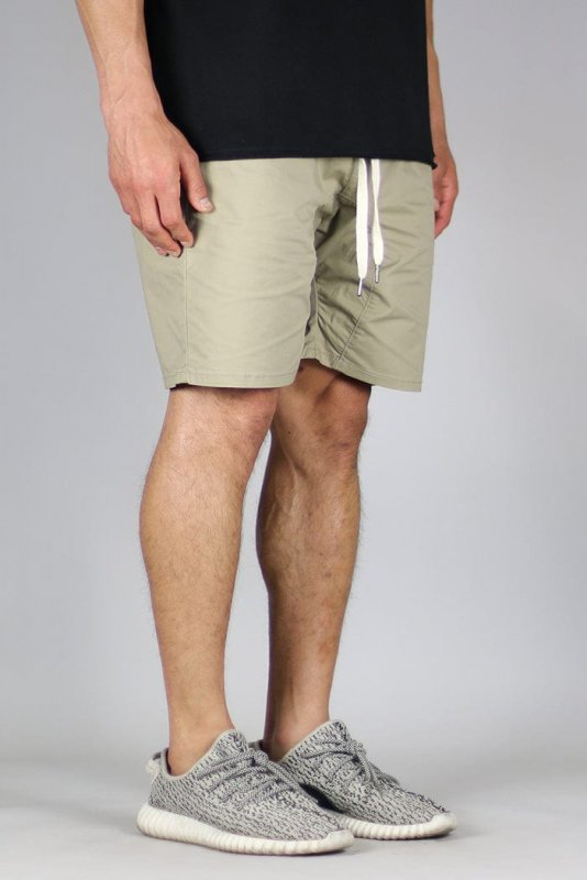 Khaki Drop Crotch Shorts