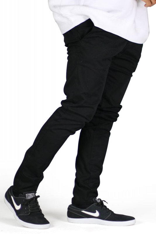 Black Skater Chino Pants