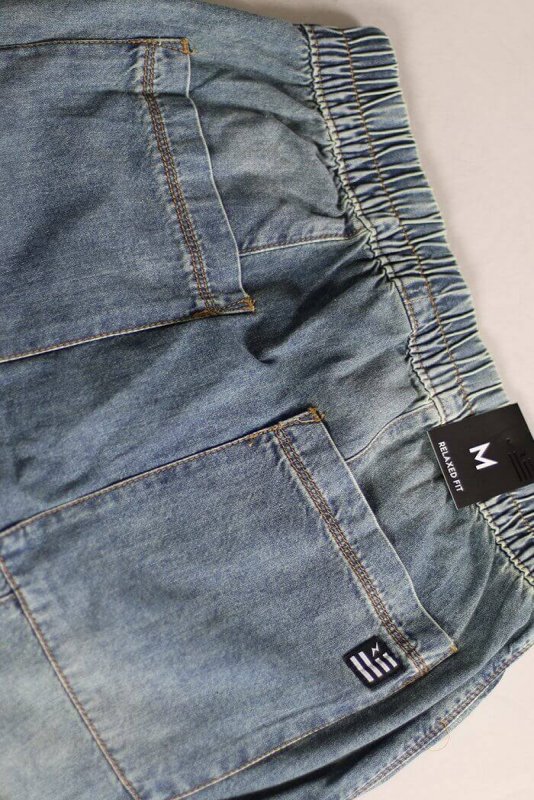 Indigo Drop Denim Shorts