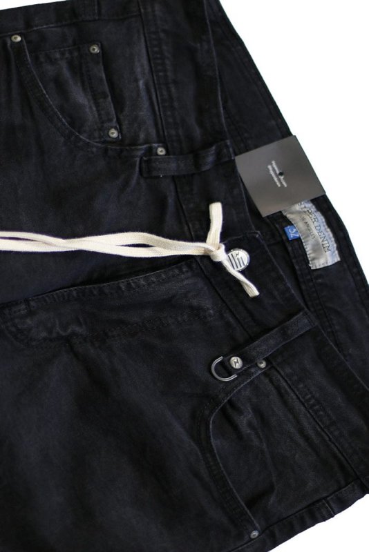 Jet Black Stack Zipper Jeans