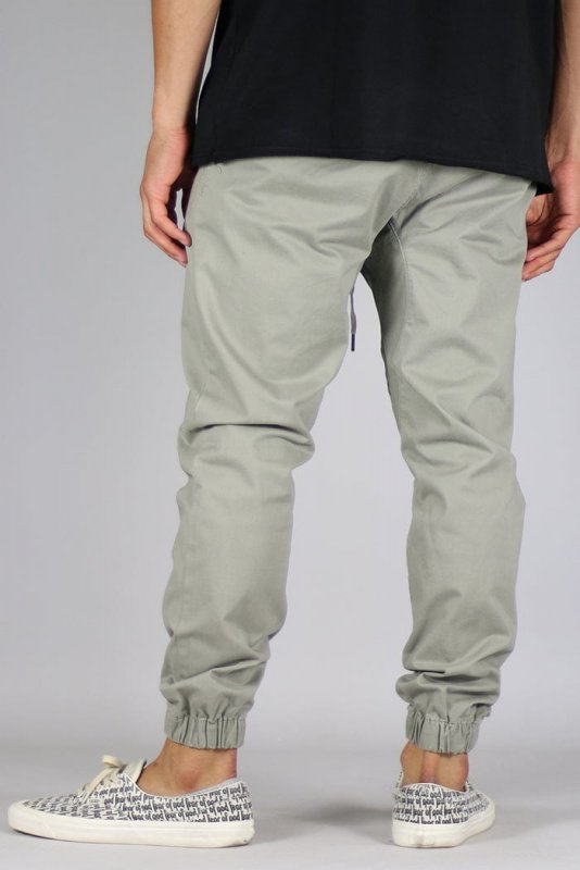 LT. Olive Drop Crotch Joggers