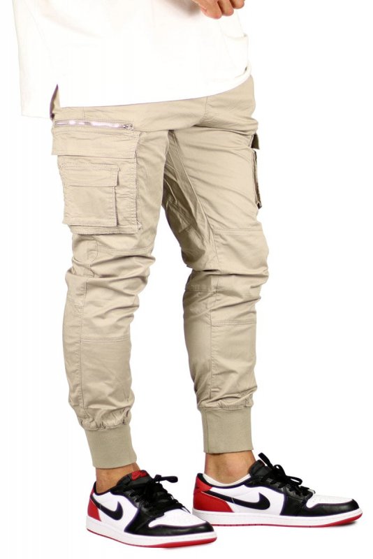 Taupe Cool Cargo Joggers