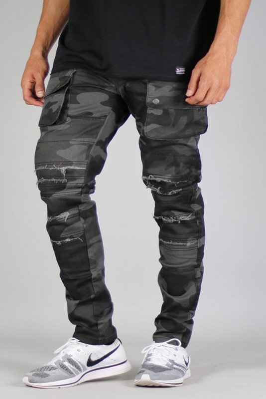 Black Camo Cargo Pants