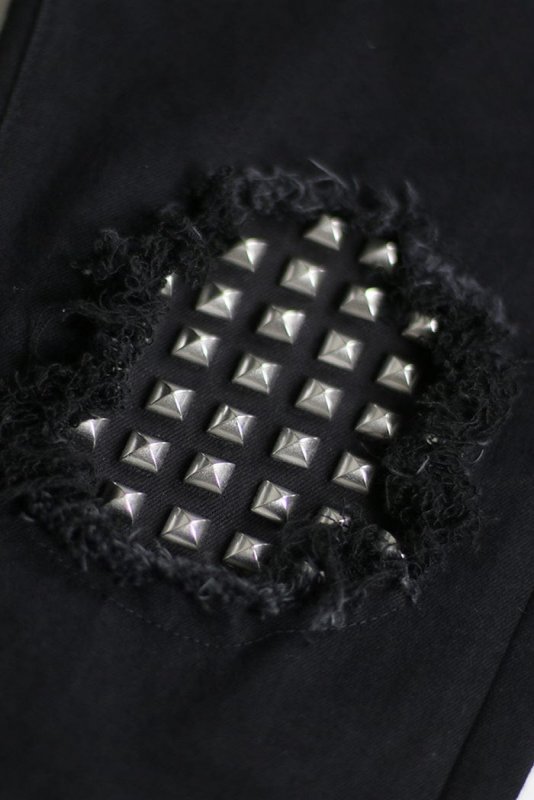 Jet Black Studded Jeans