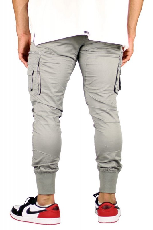 Gray Cool Cargo Joggers