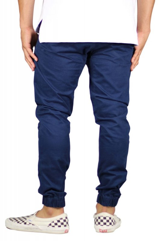 DK.Navy Drop Crotch Joggers