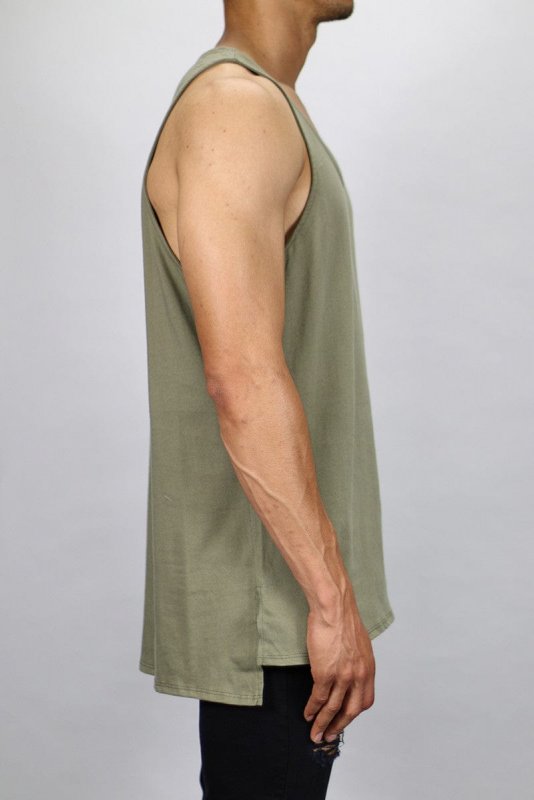Slit Long Tank Tops