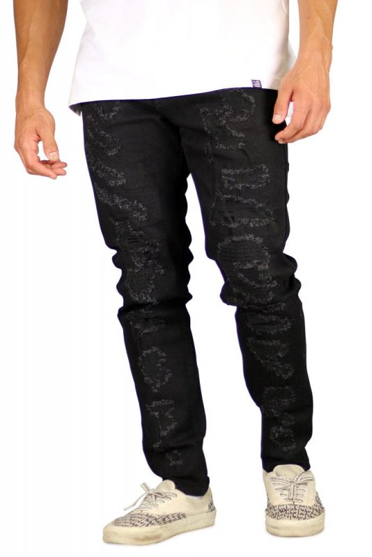 Jet Black Thrasher Jeans