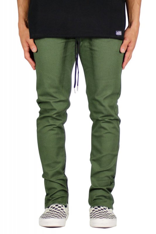 Olive Zipper Pants