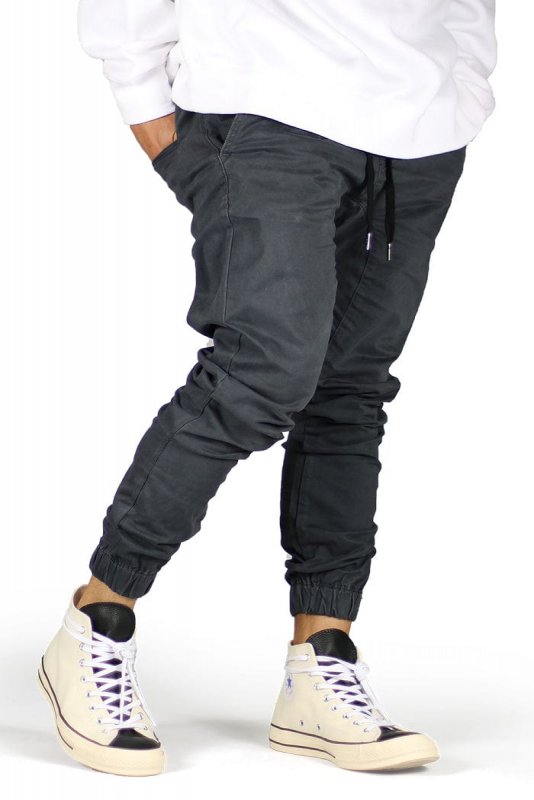 Charcoal  Drop Crotch Joggers