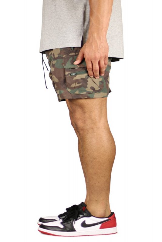 Camo Cool Nylon Cargo Shorts