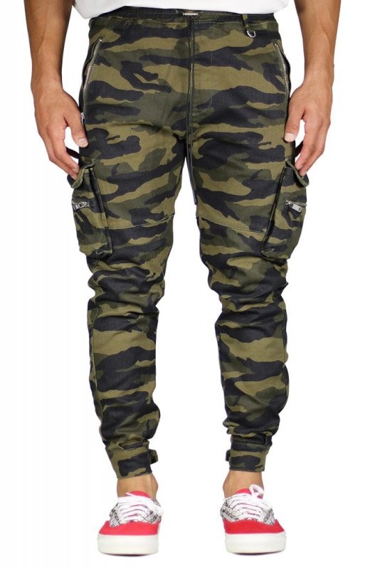 Olive Camo Combat Cargo Pants