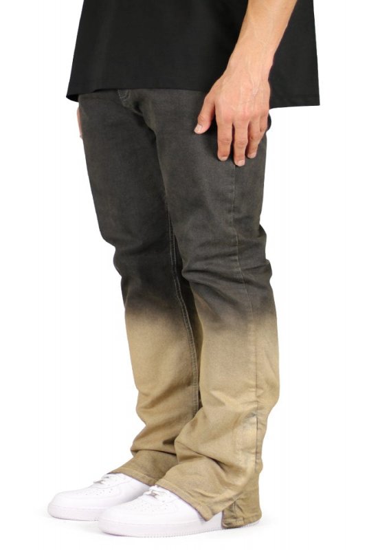 Fade Flare Zipper Jeans