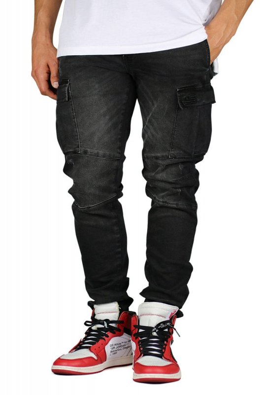 Black Cargo Jeans
