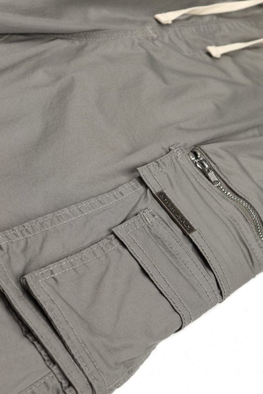 Gray Cool Cargo Joggers