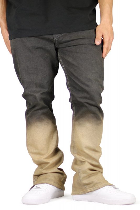 Fade Flare Zipper Jeans