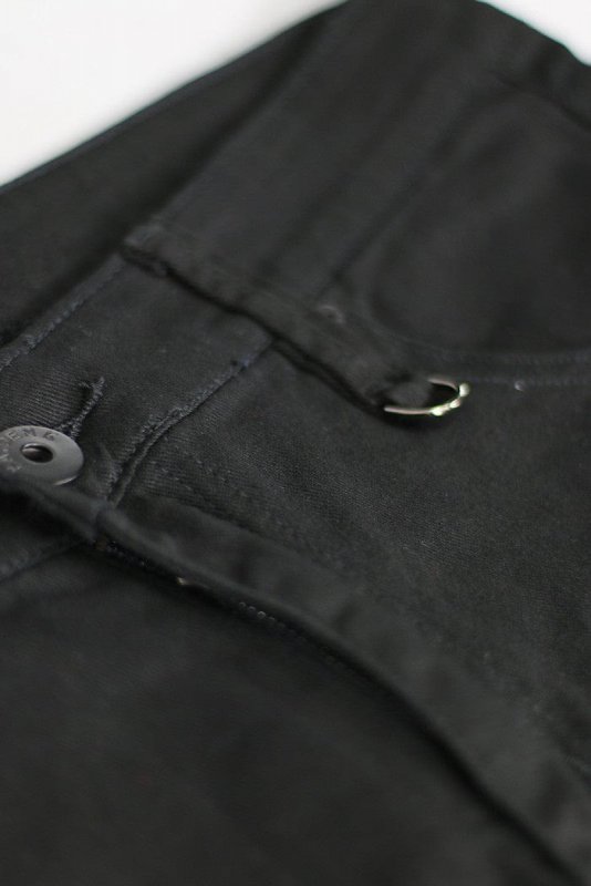 Black Knee Zipper pants