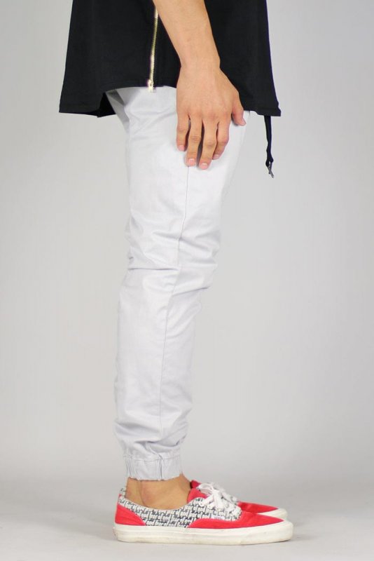 Gray Drop Crotch Joggers